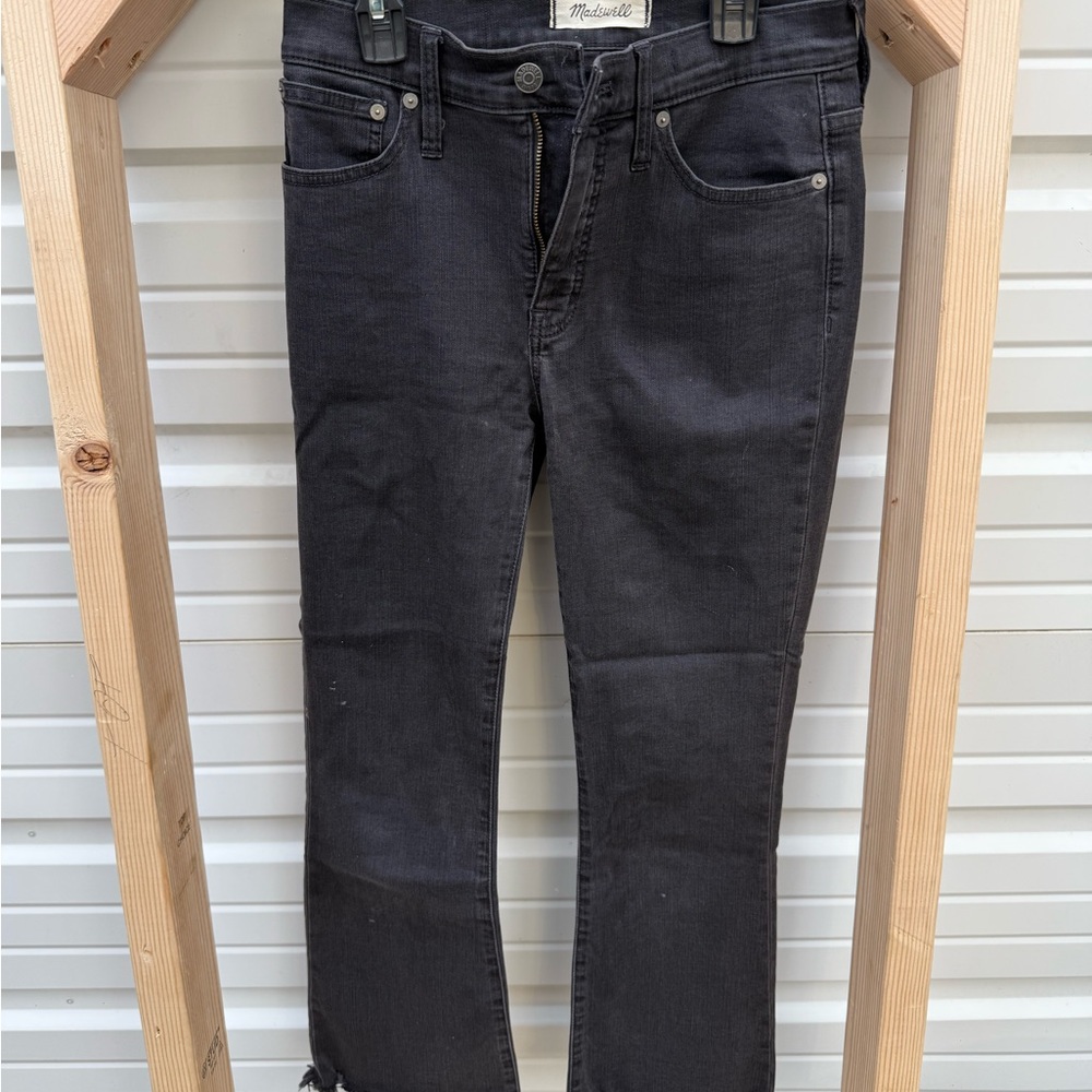 Madewell Black Ankle Cropped Jeans
